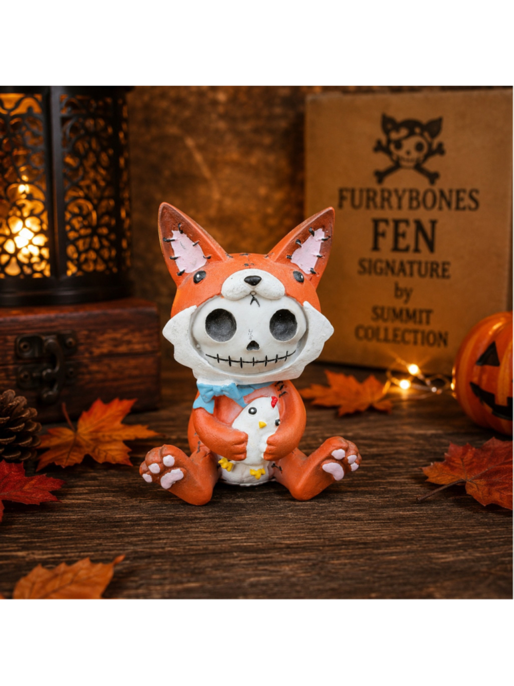Furrybones Fen Signature Skeleton Fox Costume Chicken Figurine Summit Collection